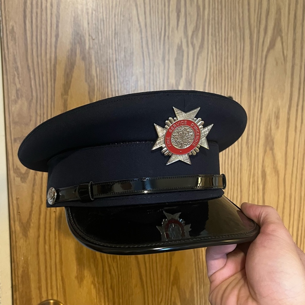 Canadian Firefighter Peaked Dress Cap (7 5/8)